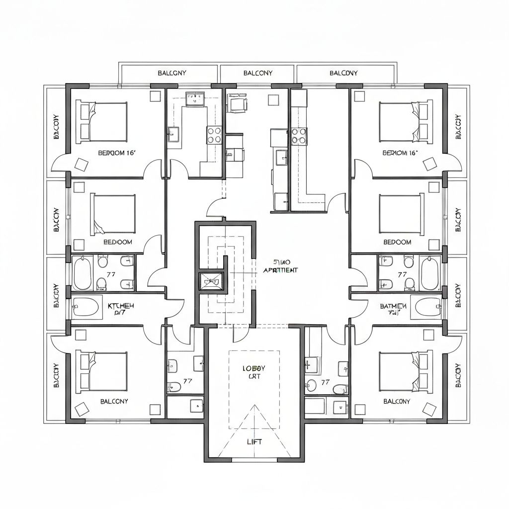 1st and 2nd floor plan with studio apartments