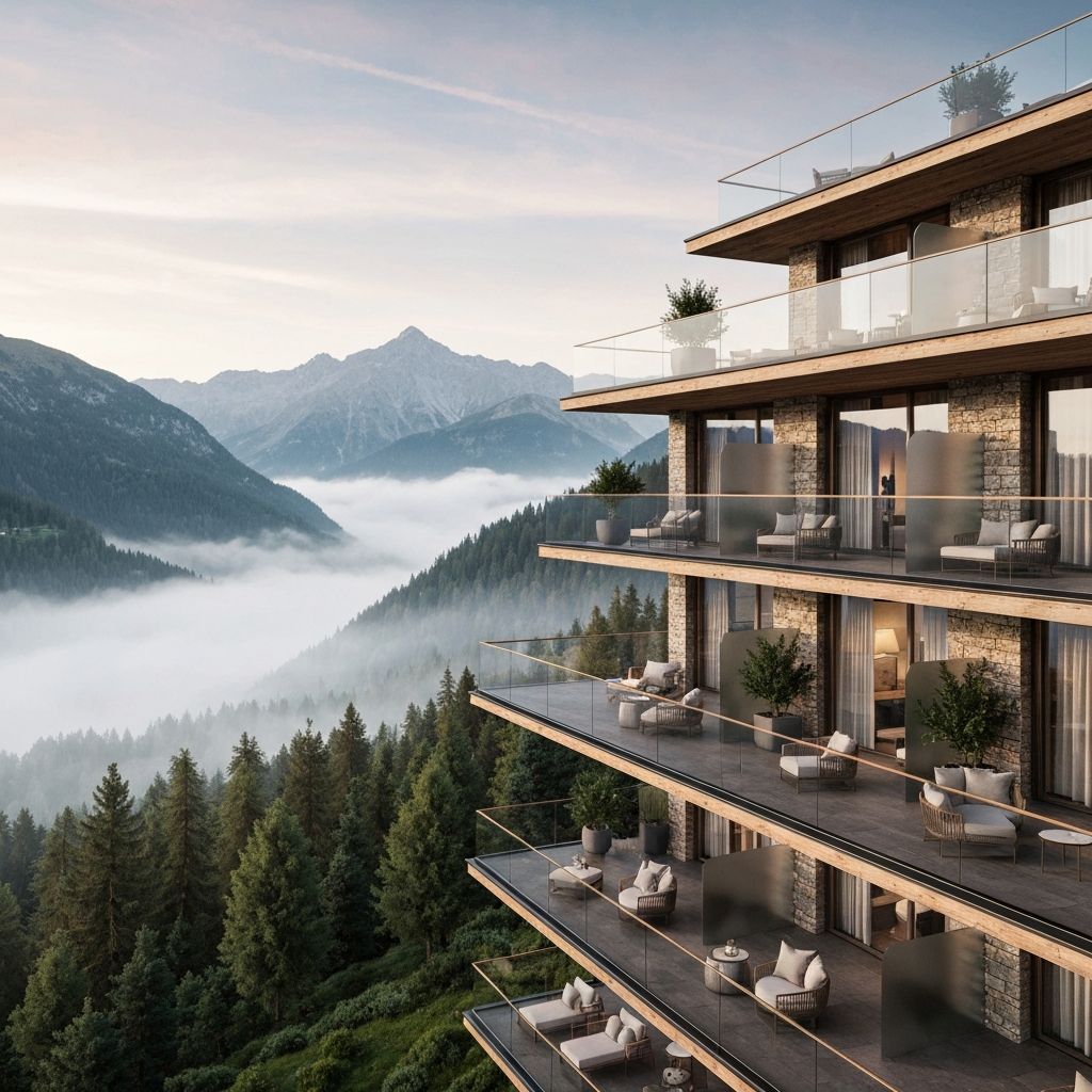 Lacove terraced balconies